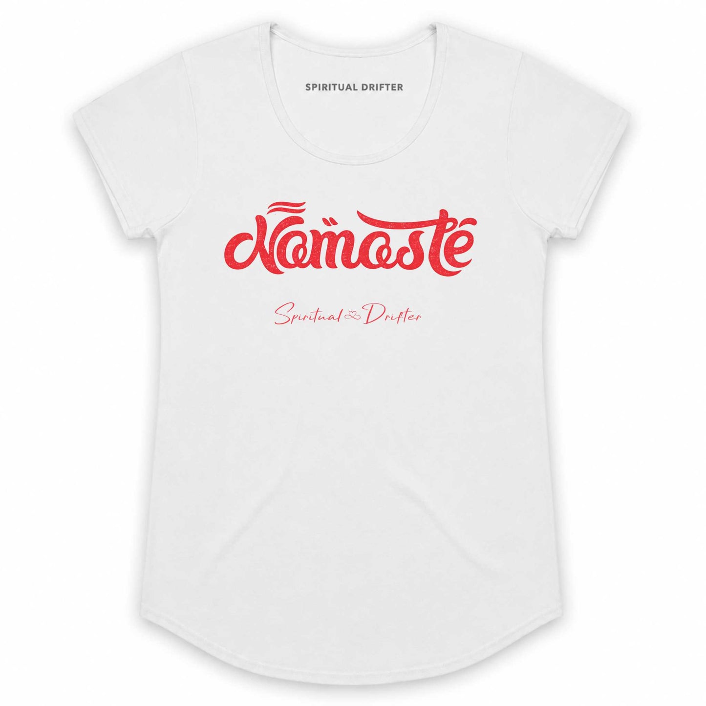 Women's Elevated Curved Hem Namaste T-Shirt